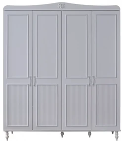 Dulap Juliette 4 Usi 177x60x209 cm , Eleganta Clasica pentru Camera Copiilor