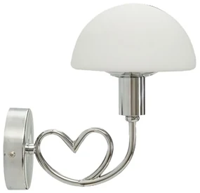 Mauro Ferretti Lampa De Perete Argintie cm 23X15X22 | Aosom Romania