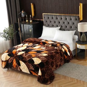 Pătură Cocolino gofrată 3D, maro, 200x240 cm, 2,2 kg, PGU200