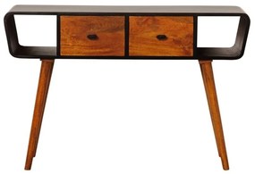 Consola din lemn de mango, cu 2 sertare, Onor