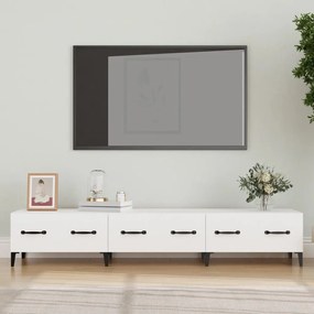 Comoda TV, alb, 150x34,5x30 cm, lemn prelucrat Alb, 1