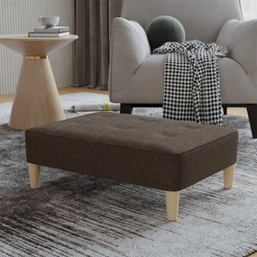 337720 vidaXL Taburet, maro închis, 78x56x32 cm, material textil