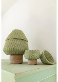 Coș de jucării pentru copii verde din material textil ø 25x36 cm Big Tree – Lorena Canals