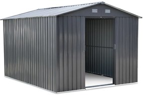 Adăpost pentru instrumente, din metal Helsinki 2,4 x 3 m StoreBoss gri