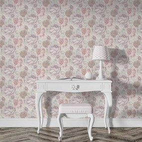 TAPET VINIL 3-1201, 10.05X1.06 M, LAVABIL, REZISTENT LA RAZELE UV, TRATAT ANTIBACTERIAN, ROZ/LILA