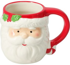 Set de 2 căni ceramice Mr. & Mrs. Claus 440 ml