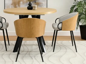 Scaun Elviria K (stejar gri + negru). 1111039