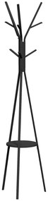 HOMCOM Cuier în Formă de Pom Design Modern, Metal Negru, Ideal pentru Hol, 45x45x180 cm | Aosom Romania