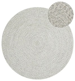 Covor alb/bej rotund de exterior ø 200 cm - NORTHRUGS