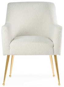 Fotoliu tapitat Amadeus gold – H90 cm