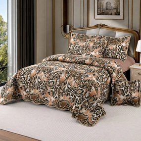 Cuvertură bumbac 100%, 5 piese, pat 2 persoane, 230x250 cm, CB377