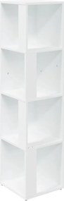 vidaXL Dulap de colț, alb, 33x33x132 cm, PAL