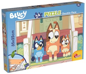 PUZZLE DE COLORAT - BLUEY & MR MONKEY JOCKS (24 PIESE) - LISCIANI (L99559)