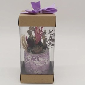 Ghiveci decorativ cu flori artificiale, homs seria A620,17x5.5x9 cm,30361