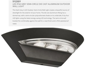 Aplica LED de exterior ambientala IP44 Outdoor 5122GY SRT