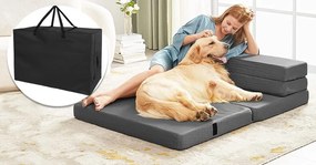 Saltea portabila, pliabila in geanta, 100*190*10 cm