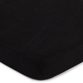 Cearşaf de pat 4Home jersey, negru, 220 x 200 cm