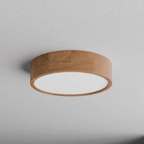 Plafonieră pentru baie cu senzor CLEO, 3xE27/24W/230V, Ø 37,5 cm, IP54, stejar