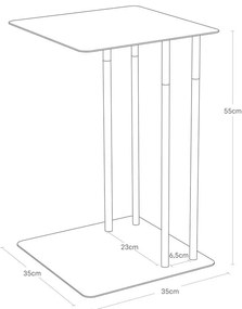 Măsuță auxiliară 35x35 cm Plain – YAMAZAKI