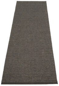 Covor tip traversă pentru interior și exterior gri antracit 70x240 cm Emm Black Linen – Pappelina