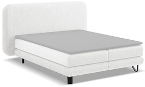 Pat boxspring alb 160x200 cm Ilima – Makamii