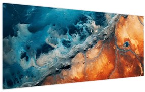 Tablou - Apă și foc (120x50 cm)