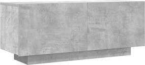 vidaXL Comodă TV, gri beton, 100x35x40 cm, lemn prelucrat