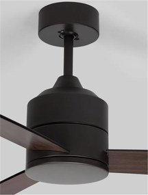 Ventilator de tavan cu telecomanda design modern AXEL negru/nuc