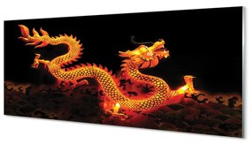 Tablouri acrilice dragon de aur
