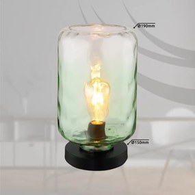 Lampă de masă Globo 16046TG DARINA 1xE27/60W/230V verde