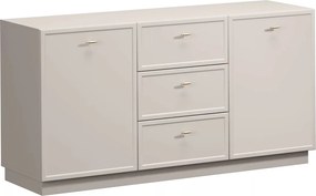 Comodă cu sertare Lorini 150 cm - casmir / mânere aurii T-bar