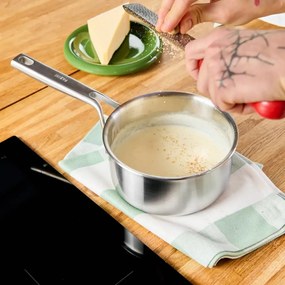 Oală cu capac din oțel inoxidabil 1,2 l adecvată pentru plita cu inducție Lucca 3.0 – FABINI