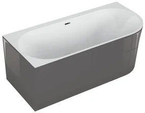 Cada de baie freestanding Spatio Solis, acril, antracit, 160x75 cm, montaj pe stanga