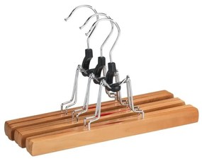 Set 3 umerașe din lemn pentru pantaloni Wenko Clamping Hanger