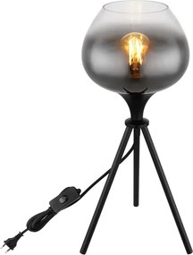 Globo 15548T1 - Lampă de masă MAXY 1xE27/40W/230V neagră