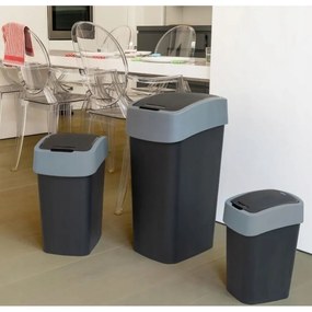 Coș de gunoi Curver Pacific, 25 l, negru