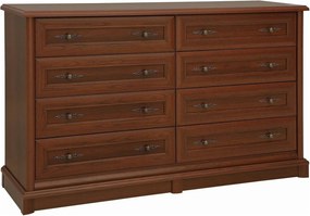 Comoda mare dormitor Kent EKOM8S, castan, PAL, 154x45x91 cm