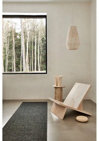 Covor pentru exterior și interior gri antracit 70x120 cm Emm Black Linen – Pappelina