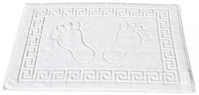 Set 2 prosoape pentru picioare Hotel Line, Bedora, 50 x 70 cm, 100% bumbac cardat, 650 gr/mp, alb