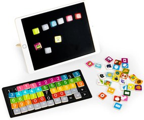 Tabletă magnetică din lemn cu numere