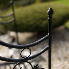 Pod decorativ de grădină, metal negru, RENAL