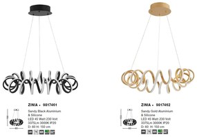 Lustra LED suspendata design modern ZINIA aurie NVL-9817462