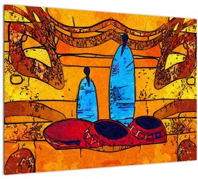Tablou - Pictură străveche (70x50 cm)