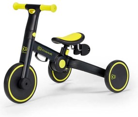 Tricicletă pentru copii 3v1 4TRIKE galbenă/neagră KINDERKRAFT