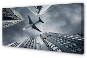 Tablouri canvas Oraș nor cer avion