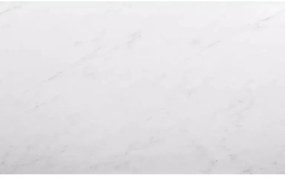 Masa de sufragerie neagra RAMOD 100x60 cm, decor marmura alba