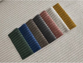 Canapea bej cu tapițerie din catifea reiată 250 cm Tina – Bobochic Paris