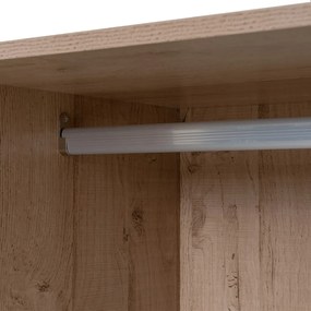 Dulap modular în culoare naturală deschis cu aspect de lemn de stejar 60x180x45 cm Modular – Casa Selección