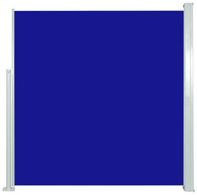 Copertina laterala retractabila de terasa, albastru, 140x300 cm Albastru, 140 x 300 cm