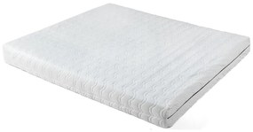 Pat dublu tapițat bej cu saltea și somieră 180x200 cm Noira Slim - Bonami Selection